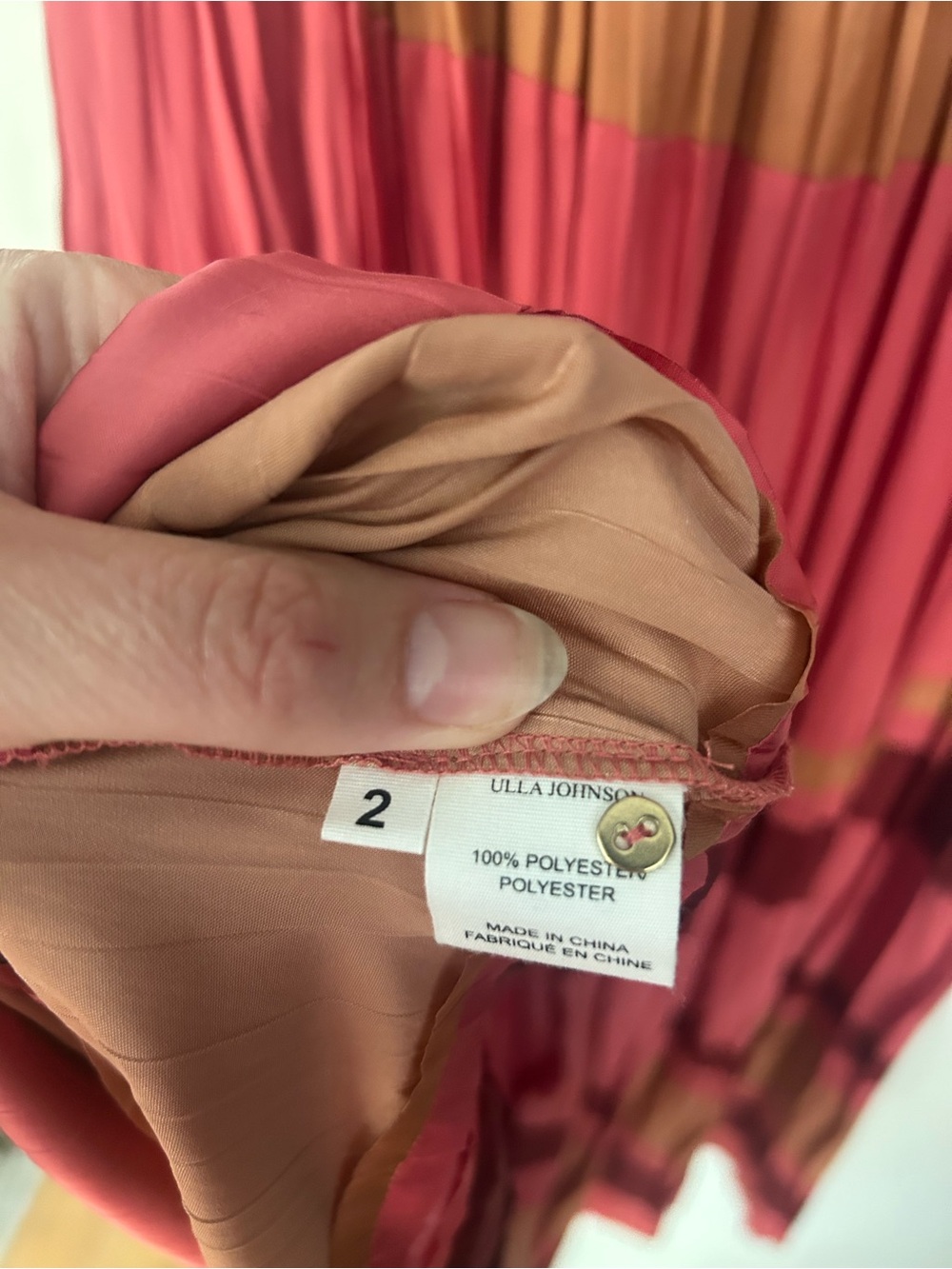 Ulla Johnson Alessa Dusty Rose Pleated Tank Dress - Picture 6 of 6